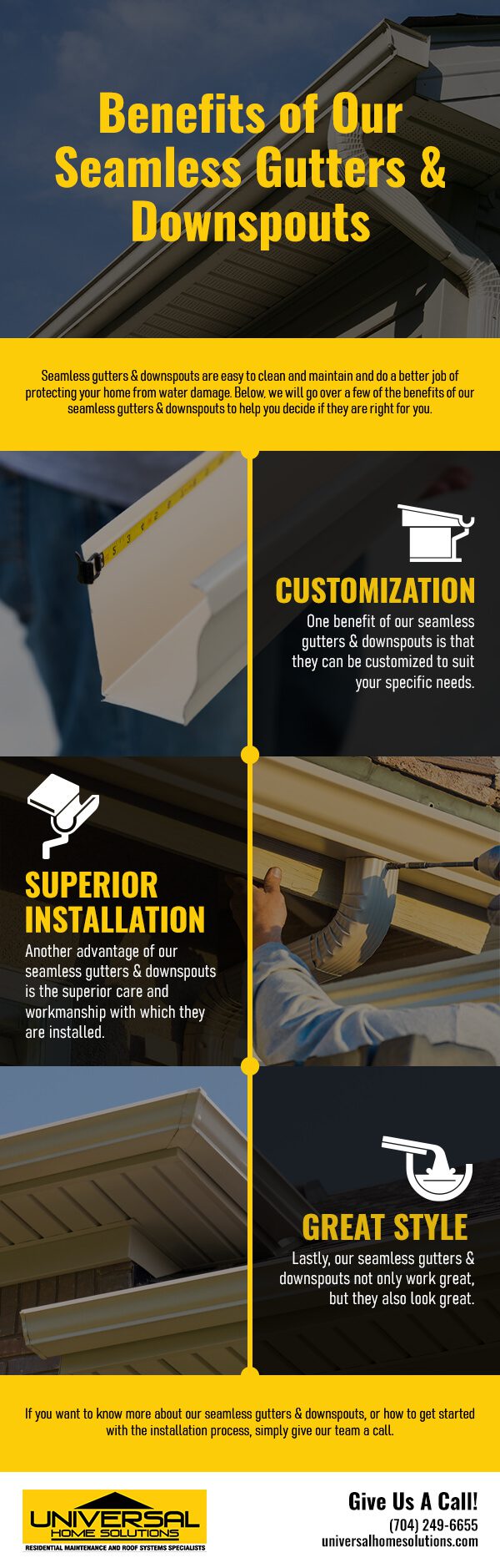 Make the switch to seamless gutters!